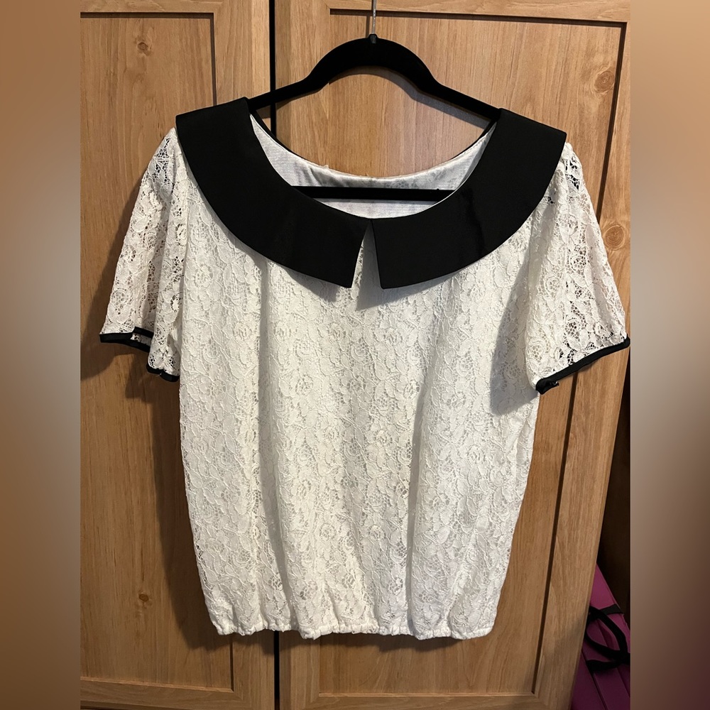 Black and white top